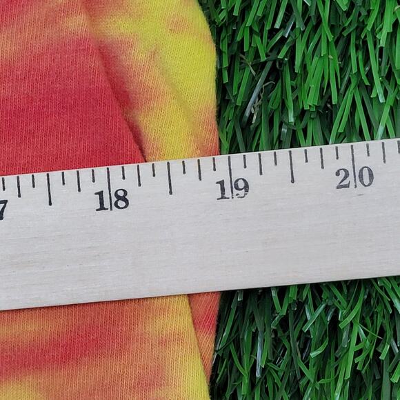 Vintage Y2K Buc-ee the Beaver Tie-Dye Shirt Medium 19x25 Cotton Red Yellow Blue - Picture 11 of 11